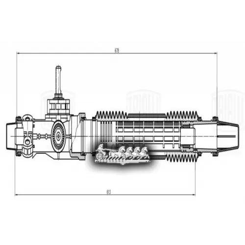 Рейка Рулевая Lada Granta Лев. Trialli 