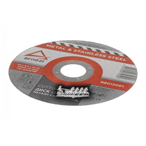 Диск Отрезной Абразивный По Металлу. 115Х0.8х22.23 Мм ARNEZI 
