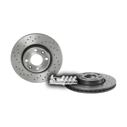 Диск Тормозной Renault/Nissan Note/Clio/Logan/Megane/Micra/Tiida 04- (С Перфорацией) Перед.вент. (Мин. 2 Шт.) Brembo 099...