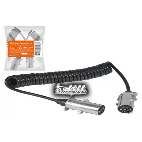 Кабель Прицепа 24В Тип-N 7 Контактов 45М (Металл) AIRLINE 