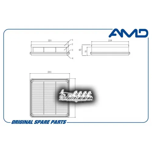 Фильтр Воздушный AMD 