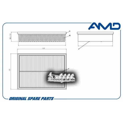 Фильтр Воздушный Mb/Vag Sprinter/Crafter 06- AMD 