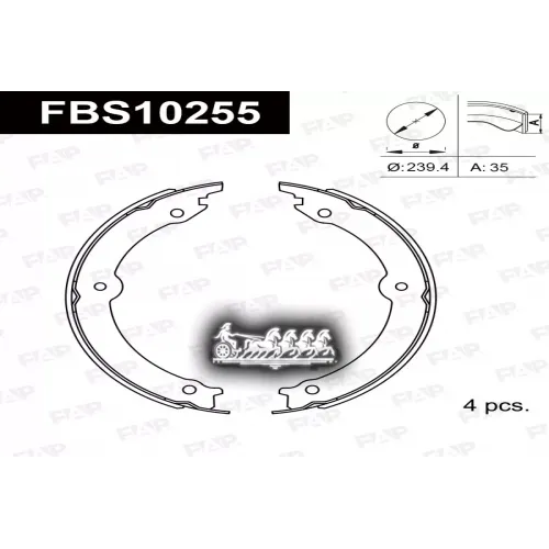 Тормозные Колодки Барабанные Toyota Lc 200/Lx470/Lx570 FAP 