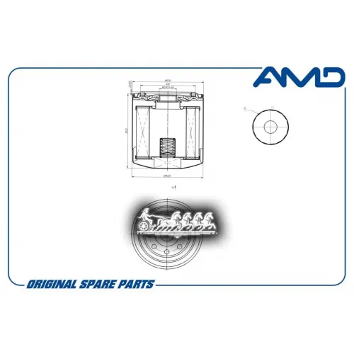 Фильтр Масляный Great Wall Hover H5 10- AMD 