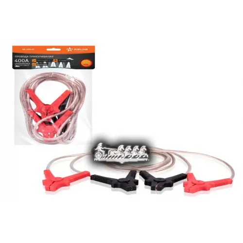 Провода Прикуривания 400А Силиконовые (3М. 12/24В) (Sa-400-Si) AIRLINE 
