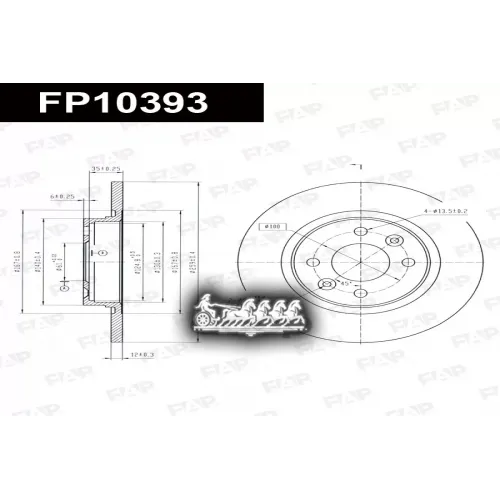 Диск Тормозной Renault Logan 04- 1.4/1.6 FAP 