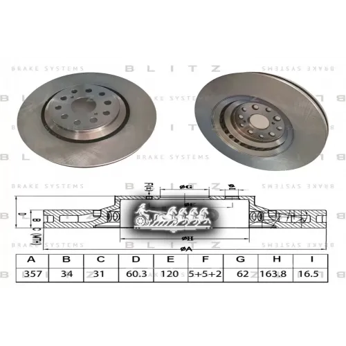 Диск Тормозной Lexus Ls 06- Blitz 