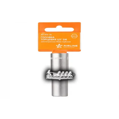Головка Торцевая 1/2 Dr Шестигранная 14Мм Глубокая (At-S12-26) AIRLINE 