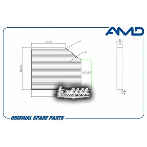 Фильтр Салона Угольный AMD 