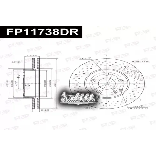 Диск Тормозной Mb C(W204/S204)/E(A207) FAP 