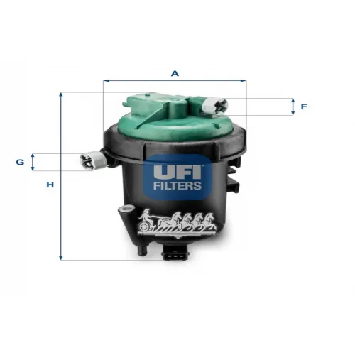 Фильтр Топливный Fiat Doblo 06- 1.3 Jtd UFI 