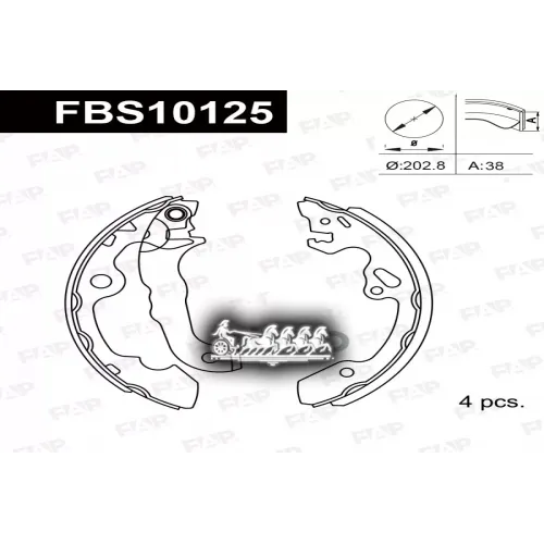 Тормозные Колодки Барабанные Ford Focus 2.0 FAP 