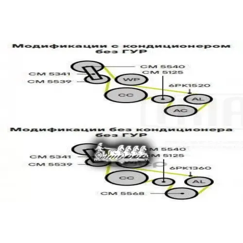 Ролик Привод. Ремня Ford Focus Ii (05-) 1.8D Генератора Без Ac Trialli CM 5125