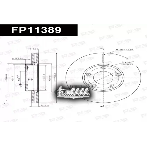Диск Тормозной Mazda 3 03- 1.4/1.6/1.6Td FAP 