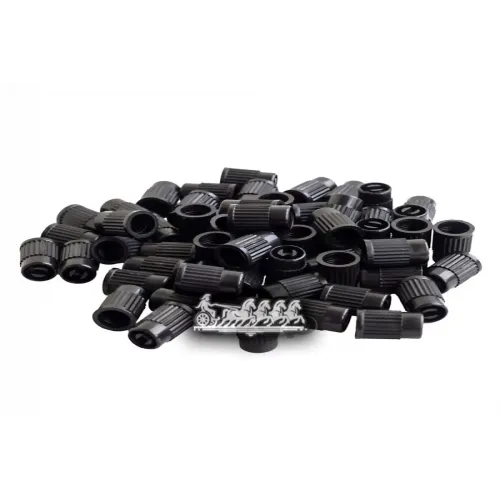 Колпачки На Шинный Вентиль С Ключом. Черные. Пластик (В Упак. 60 Шт.) AIRLINE 