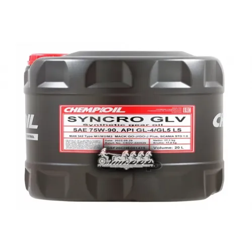 75W-90 Syncro Glv Gl-4/Gl-5 Ls 20Л (Синт. Транс. Масло) CHEMPIOIL 
