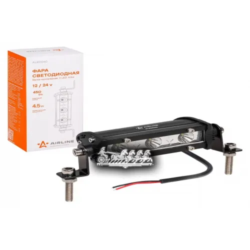 Фара Светодиодная (Балка) Однорядная. 3Led. Направленный Свет. 4.5W (108X30x47) 12/24V AIRLINE 