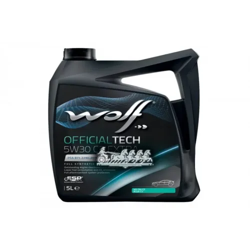 Масло Моторное Officialtech 5W30 C2 Extra 5L Wolf 