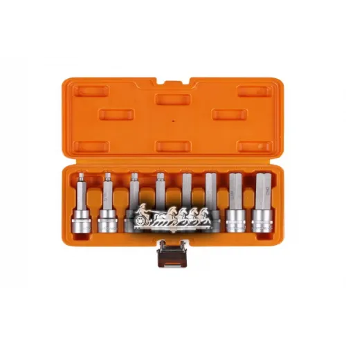 Набор Головок 1/2 Dr С Шестигранными Вставками 5-17Мм Длиной 100Мм 8 Предметов В Кейсе (At-Bs-58) AIRLINE 
