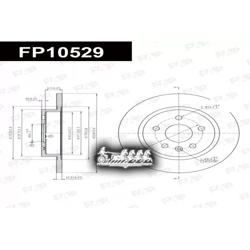 Диск Тормозной Gm Astra FAP 