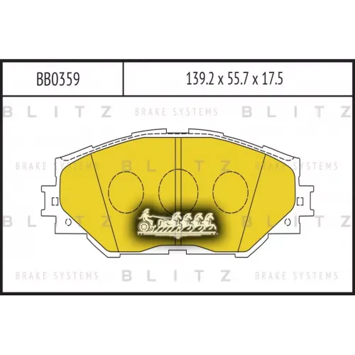 Колодки Тормозные Дисковые Перед Blitz 