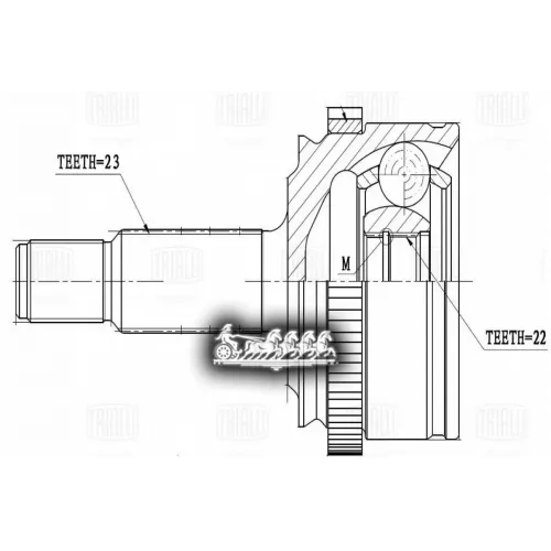Шрус Lada Vesta Sw 15- Наруж. (22 Шлц.) Trialli 