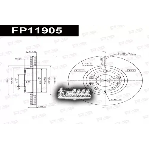 Диск Тормозной Mazda 6 07- 1.8/2.0/2.0D/2.2D/2.5 FAP 