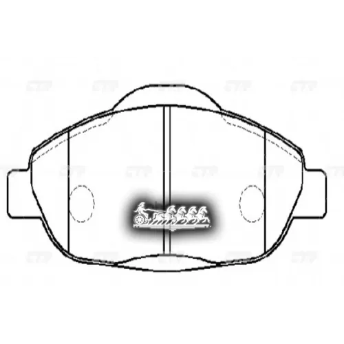 / Ckpu-51 Gk0908 Колодки Тормозные Дисковые Перед CTR 
