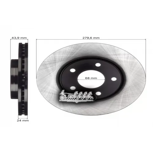 Диск Тормозной Nissan Juke 10- Перед. AVANTECH 