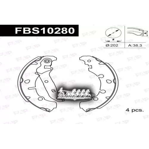 Тормозные Колодки Барабанные Ford Fiesta/Fusion 1.4 FAP 