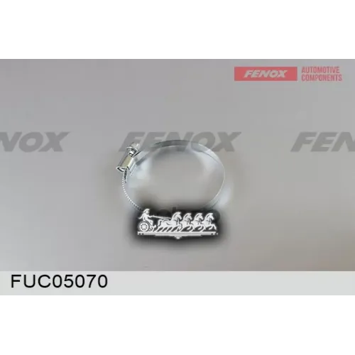 Хомут Червячный 50-70-Х, Ширина 9Мм FENOX 
