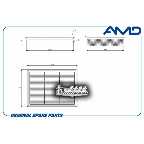 Фильтр Воздушный AMD 