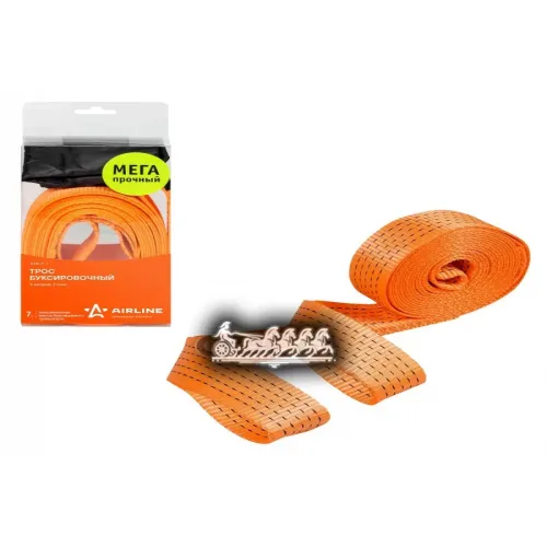 Трос Vip Буксировочный Лента 7 Т. 5 М . Без Крюков. С Сумкой AIRLINE 