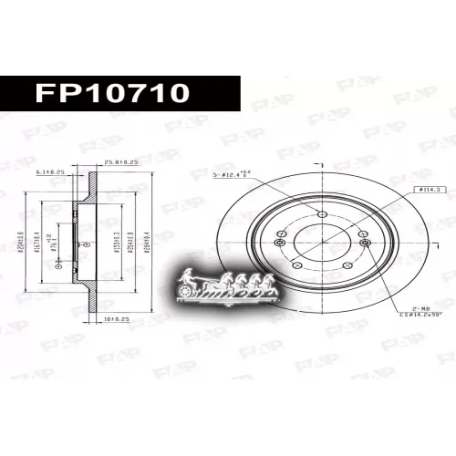 Диск Тормозной Hyundai/Kia Optima 15- FAP 