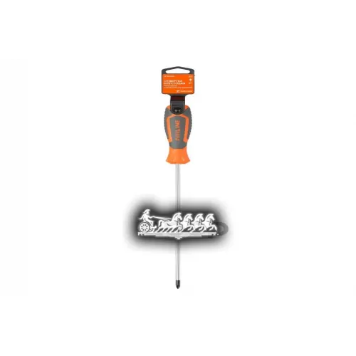 Отвертка Крестовая Ph1x200мм С Эргономичной Рукояткой Магнитная Пласт.подвес AIRLINE 