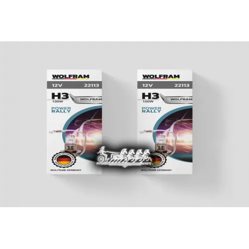 Лампа 12V H3 100W Pk22s Wolfram Halogen Bulb 1 Шт. Картон  WOLFRAM 