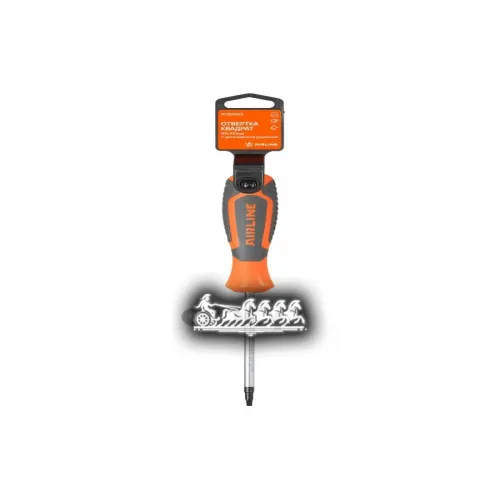 Отвертка Квадрат S3x100мм, Магнитный Наконечник, Пласт.подвес AIRLINE 