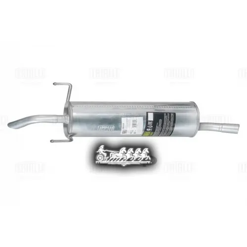 Глушитель Для А/М Opel Astra H (04-) 1.8I Осн. (Нерж. Алюм. Сталь) (Emm 2110) Trialli 