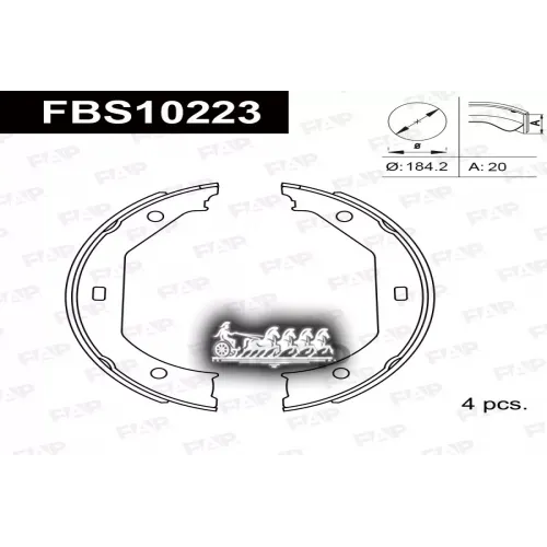 Тормозные Колодки Барабанные Bmw 3(E46/E90/F30) -98 FAP 