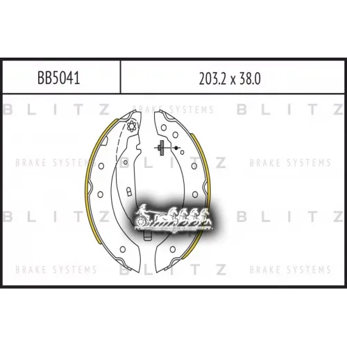Колодки Тормозные Барабанные Зад Blitz 