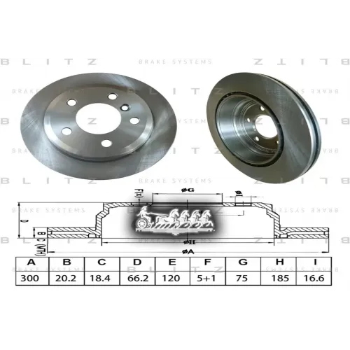 Диск Тормозной Bmw 3(F30.f31.f34)/4(F32.f33.f36) 11- Blitz 