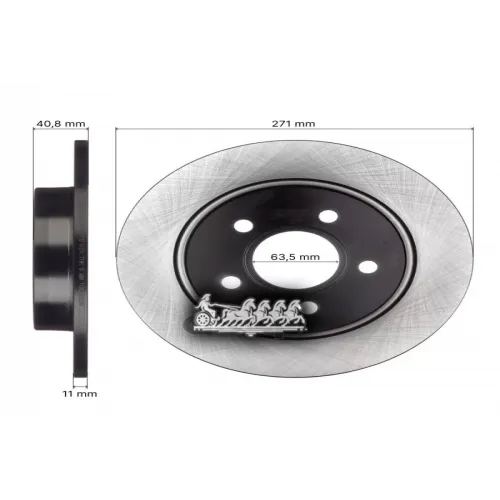 Диск Тормозной Ford Focus Iii 11- Задн. AVANTECH 