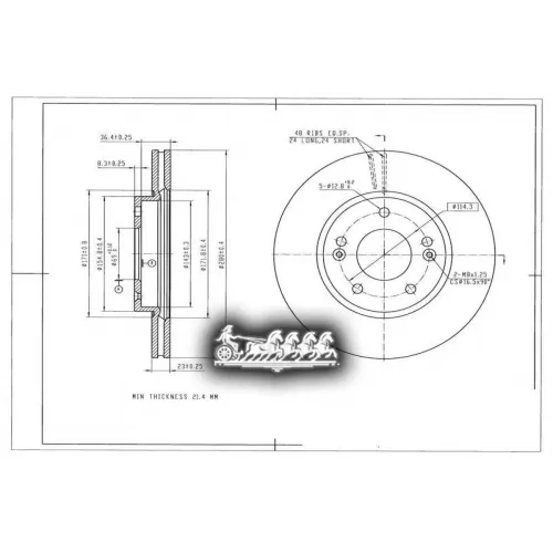 Диск Тормозной Hyundai/Kia Creta/Elantra/Ceed 12- Перед. AVANTECH 