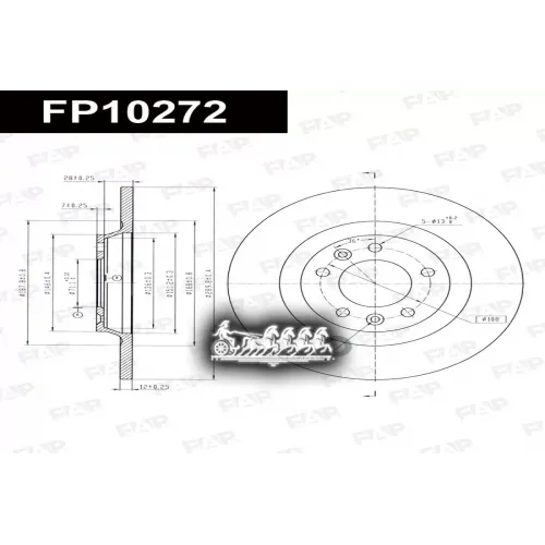 Диск Тормозной Psa 407 2.2-3.0I FAP 