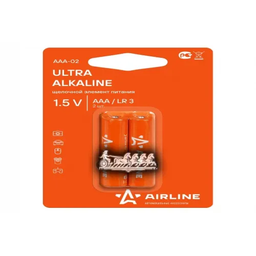 Батарейки Lr03/Aaa Щелочные 2 Шт. AIRLINE 
