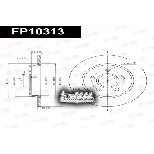 Диск Тормозной Ford Focus 04- 1.4-2.0/Tdci FAP 