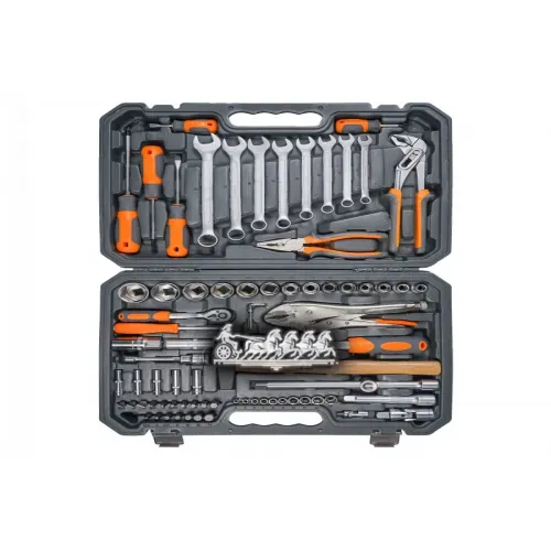 Набор Инструментов Универсальный 78 Предметов + Фонарь. Пласт.кейс AIRLINE 