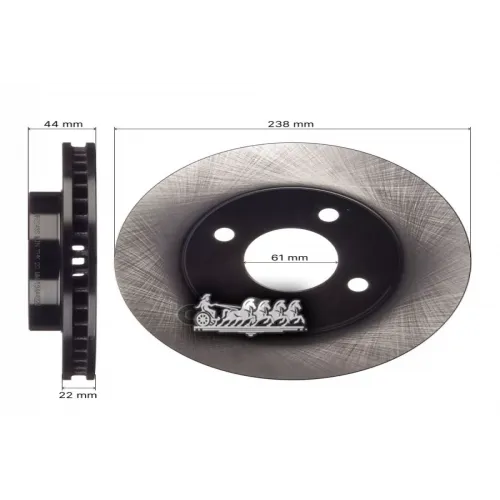 Диск Тормозной Nissan March/Cube/Tiida 02- Перед. AVANTECH 