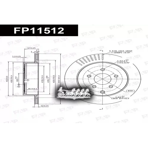 Диск Тормозной Nissan Murano 05- 3.5 4Wd FAP 