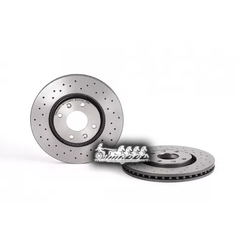 Диск Тормозной Citroen Berlingo/C3/C4 08- (С Перфорацией) Перед.вент. (Мин. 2 Шт.) Brembo 